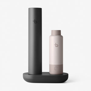 Die Sprudelflasche von bottleplus: spark set in der Farbe rust